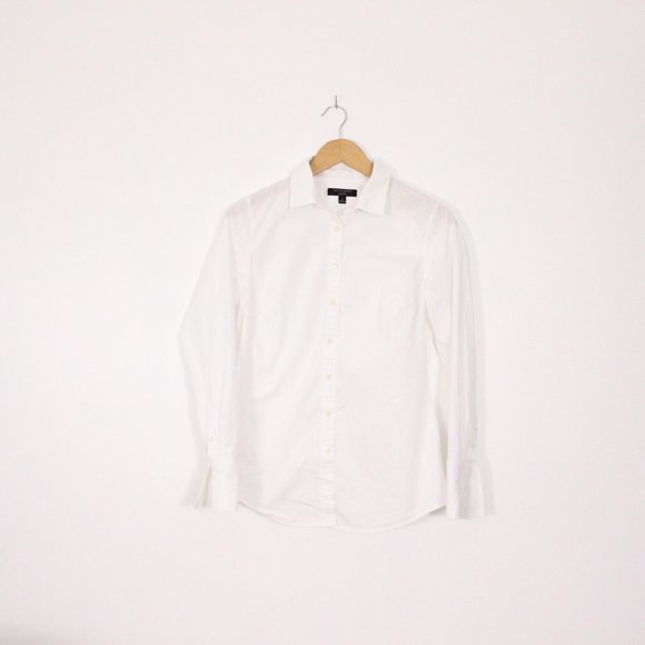 Banana Republic White Button Up - Picture 3 of 8